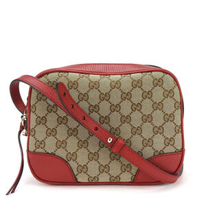 GUCCI Beige Leather Shoulder Bag
